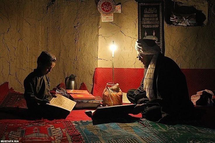 Traditional Afghan cultural scene showing local dress and customs